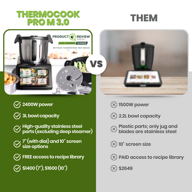 thermocook pro m 3.0 best thermocooker multicooker australia thermomix competitor reviews